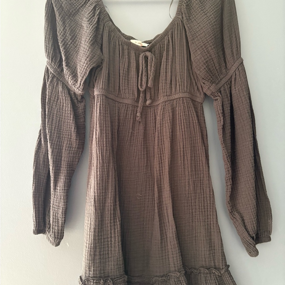 Mi Amore Brown Mini Dress